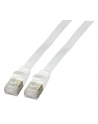 efb-elektronik Kabel płaski RJ45 U / FTP, kat. 6A, PVC, 2m biały (K5545WS2) - nr 1