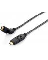 Equip 119361 HighSpeed HDMI Cable with Ethernet, black 1,0m, swivel, b - nr 2
