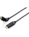 Equip 119362 HighSpeed HDMI Cable with Ethernet, black 2,0m, swivel, b - nr 11