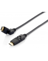 Equip 119362 HighSpeed HDMI Cable with Ethernet, black 2,0m, swivel, b - nr 2