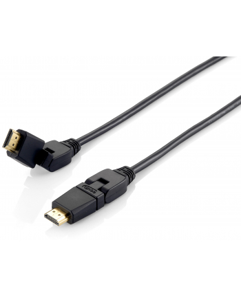 Equip 119363 HighSpeed HDMI Cable with Ethernet, black 3,0m, swivel, b