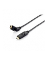 Equip 119363 HighSpeed HDMI Cable with Ethernet, black 3,0m, swivel, b - nr 6