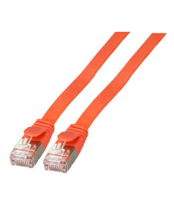efb-elektronik Kabel płaski RJ45 U / FTP, kat. 6A, PVC, 2 m, czerwony nr 1