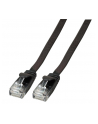 EFB Kabel płaski RJ45 U / UTP, Cat. 6A, PVC, 5 m, czarny - nr 3