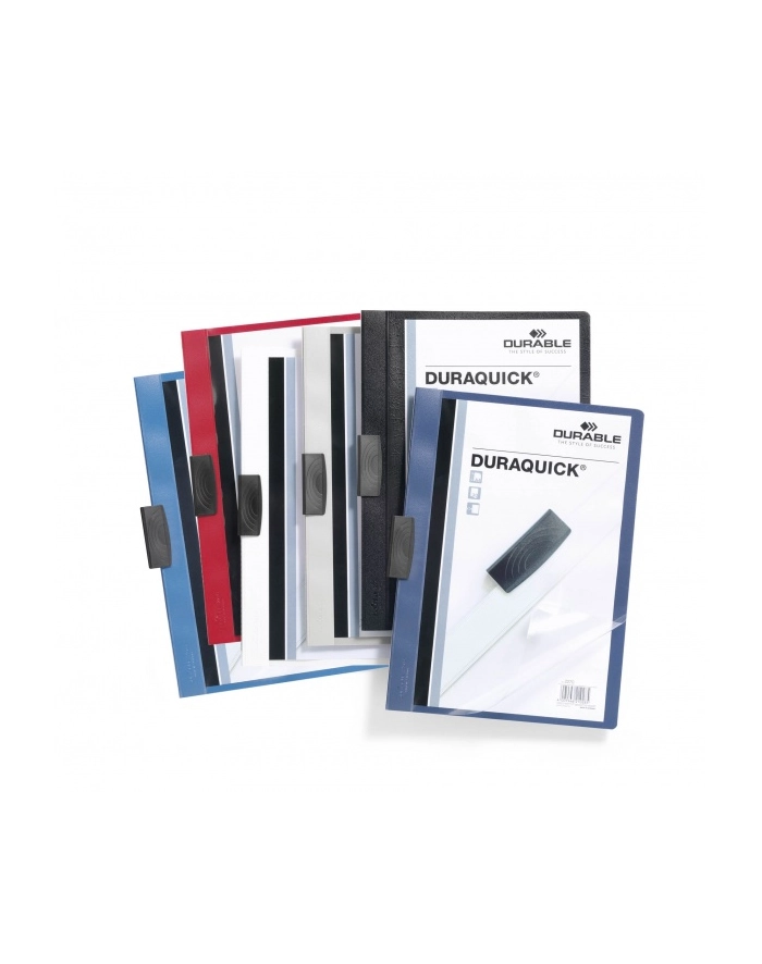 Skoroszyt Zaciskowy Duraquick 1-20 Kartek Biały A4 227002 główny