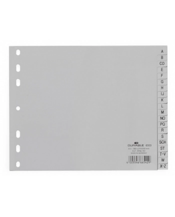Durable Przekładki Pp A4 Szare 6500