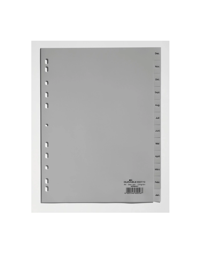 Durable Przekładki Pp A4 Szare 6507 główny