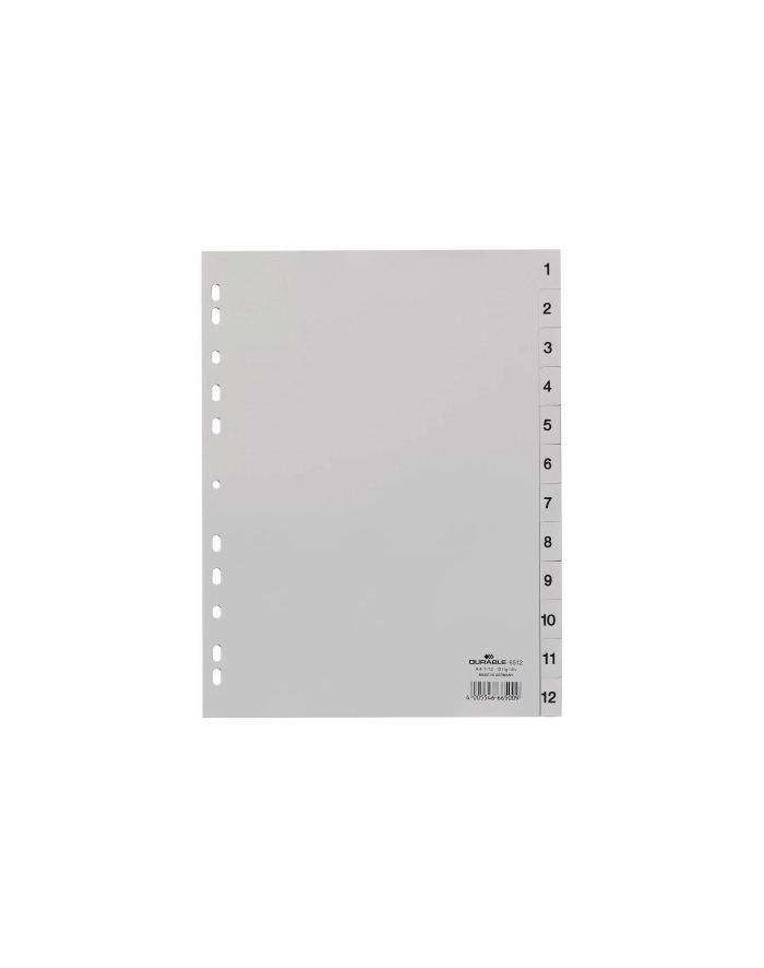 Durable Przekładki Pp A4 Szare 6512 główny
