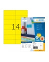 Herma Kolorowe Etykiety A4, 105 X 42,3 Mm, Żółty, Trwała Przyczepność - 4555 - nr 1