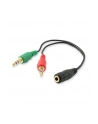 Kabel Equip Jack 3.5mm - Jack 3.5mm x2 0.2m czarny (147941) - nr 21