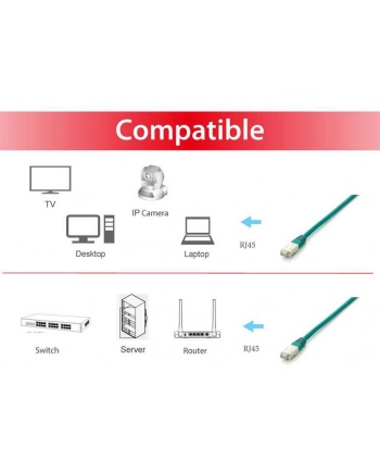 Equip Patch Cable S/FTP Cat.6a - 1m (605840)
