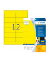 Herma Wodoodporne Etykiety Foliowe, Żółte, A4, 99,1 X 42,3 Mm, Wyjątkowo Silna Przyczepność - 8029 - nr 1