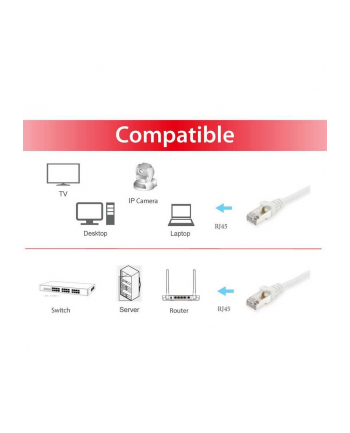 Equip Patch Cords S/STP Cat.6 30,0m white (605530)