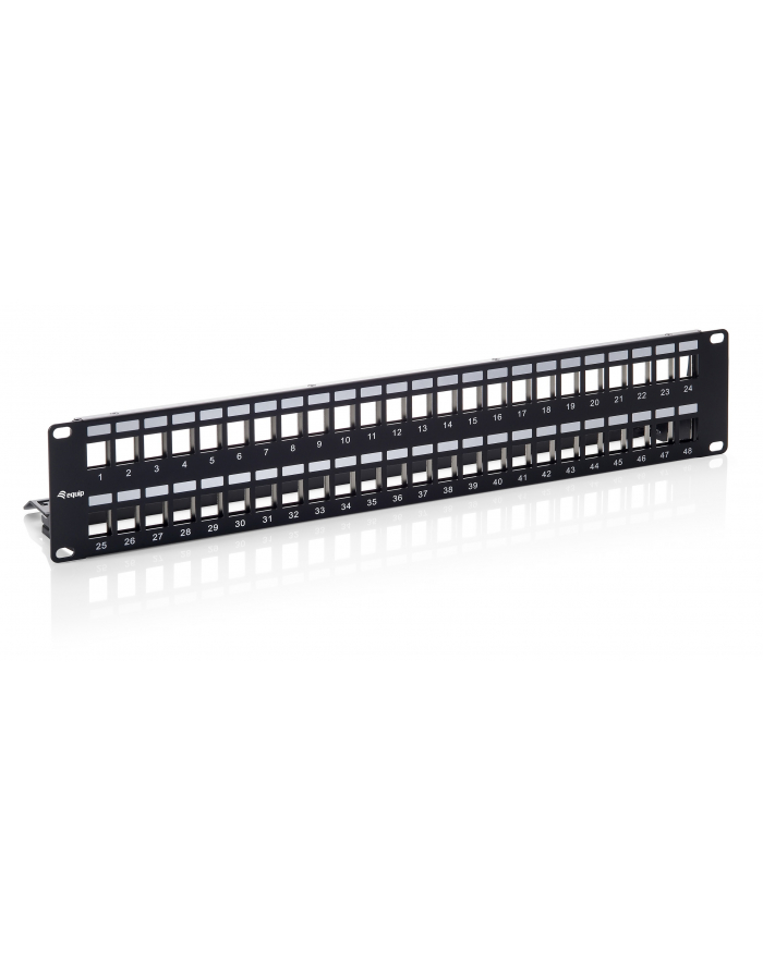 Equip PatchPanel 19'' 48-Port Cat.6a Keystone (2HE) geschirmt (769349) główny