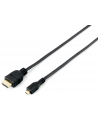 Equip HighSpeed HDMI to microHDMI Adapter Cable M/M 2m black (119308) - nr 1