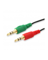 Kabel Equip Jack 3.5mm - Jack 3.5mm x2 0.2m czarny (147941) - nr 22