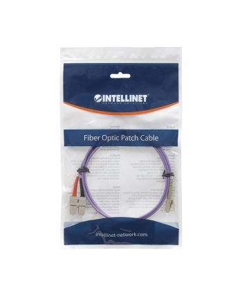 Intellinet Network Solutions Kabel światłowodowy LC - SC 2m Fioletowy (750929)