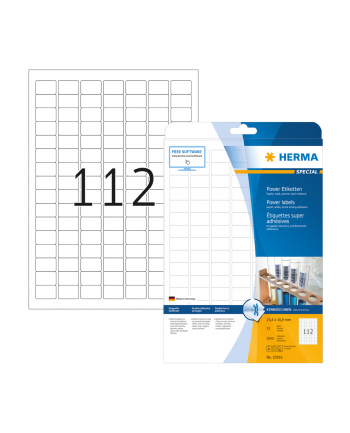 Herma Etykiety O Dużej Przyczepności A4, 25,4 X 16,9 Mm, Wykonane Z Papieru  - 10916 nr 2