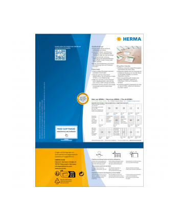 Herma Etykiety biały 52,5 x 93,5mm mikro-perforowane 1200szt. 6872 nr 1