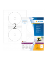 Herma Etykiety samoprzylepne Maxi 8624 na CD białe okrągłe Ø 116mm papier matowy 20 szt 8624 - nr 1