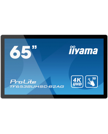 Iiyama ProLite - 165.1 cm (65'') - IPS - 3840 x 2160 pixels - 500 cd/m² - 4K Ultra HD - 16:9