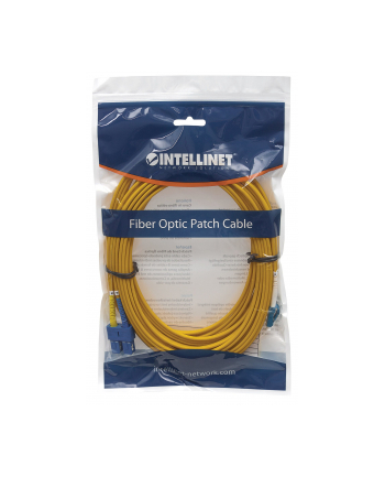 Intellinet Network Solutions Kabel światłowodowy LC - SC 3m Żółty (472050)