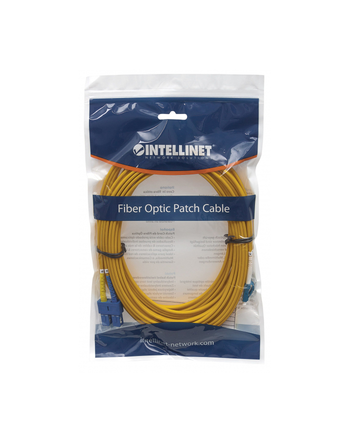 Intellinet Network Solutions Kabel światłowodowy LC - SC 3m Żółty (472050) główny