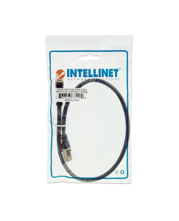 Intellinet Kabel Sieciowy Cat.6 S/FTP AWG 28 RJ45 0.50m Czarny (735209)