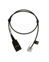 Jabra Cord with QD to special plug RJ 45, straight 0,5 meters, for Siemens Open Stage (8800-00-94) - nr 5