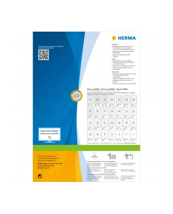 Herma Etykiety Premium 4625 A4 białe 105 x 42,3mm papier matowy 2800szt. 4625