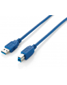 LevelOne equip USB3.0 Anschlu+čkabel A-Stecker/ B-Stecker 1,8m blau (128292) - nr 1