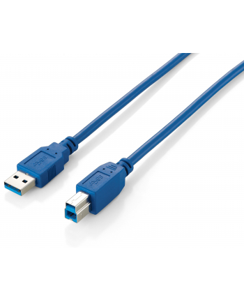 LevelOne equip USB3.0 Anschlu+čkabel A-Stecker/ B-Stecker 1,8m blau (128292)