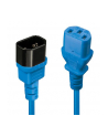 Lindy 30471 Przedłużacz zasilający IEC C14-IEC C13 niebieski 1m (ly30471) - nr 15