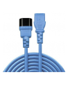 Lindy 30472 Przedłużacz zasilający IEC C14-IEC C13 niebieski 2m (ly30472) - nr 6