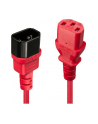 Lindy 30477 Przedłużacz zasilający IEC C14-IEC C13 czerwony 1m (ly30477) - nr 13