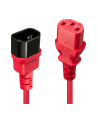 Lindy 30477 Przedłużacz zasilający IEC C14-IEC C13 czerwony 1m (ly30477) - nr 18