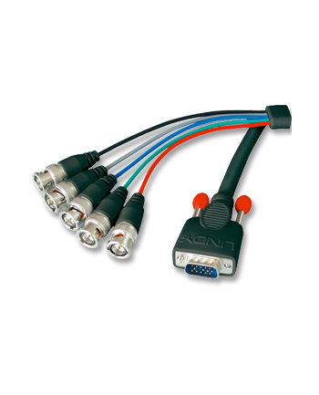 Kabel do monitora VGA (D-Sub) - 5xBNC (RGB HV, RGBHV) Lindy 31562 - 1,8m