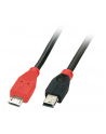 Lindy 31718 Kabel USB OTG Micro USB B Mini USB B 1m - nr 1