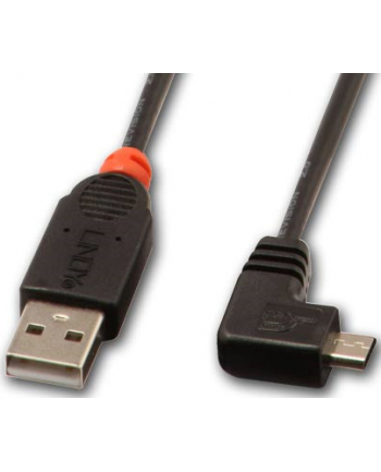 Lindy 0.5m, USB 2.0 A/Micro USB B, 90-, M/M (31975)