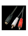 Kabel LINDY RCA (Cinch) x2 MiniJack 3.5 mm 0.25 Czarny (35677) - nr 3