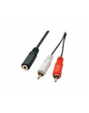 Kabel LINDY RCA (Cinch) x2 MiniJack 3.5 mm 0.25 Czarny (35677) - nr 6