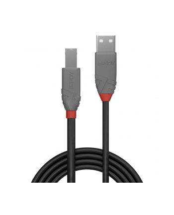 Lindy Kabel USB 2.0 A-B czarny Anthra Line 0,2m  LY36670
