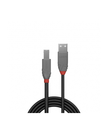 Lindy Kabel USB 2.0 A-B czarny Anthra Line 1m  LY36672
