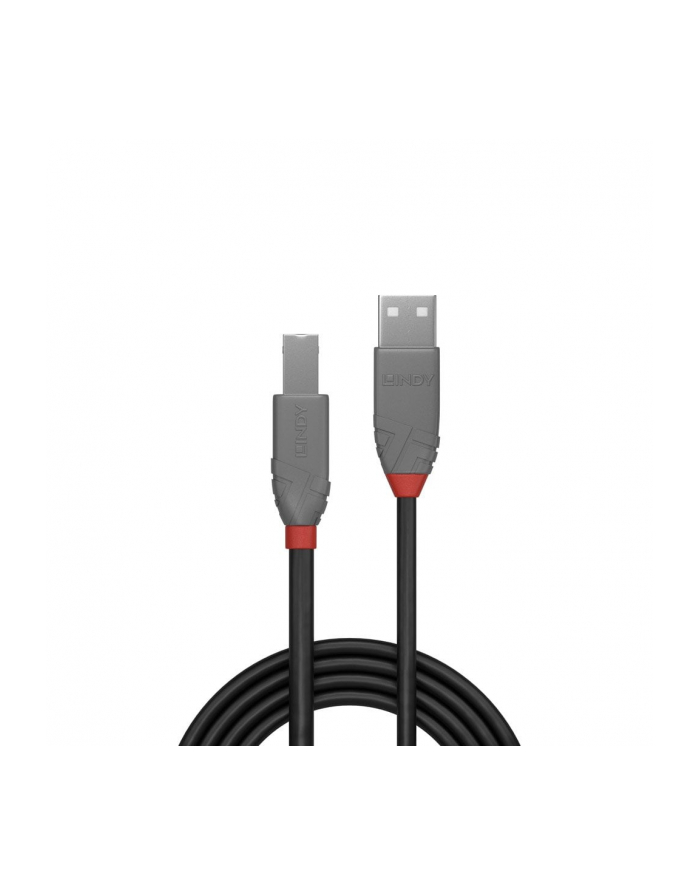 Lindy Kabel USB 2.0 A-B czarny Anthra Line 1m  LY36672 główny