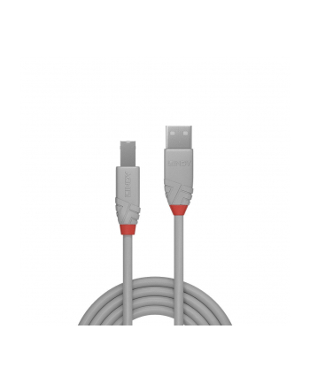 Lindy Kabel USB 2.0 A-B szary Anthra Line 0,5m  LY36681