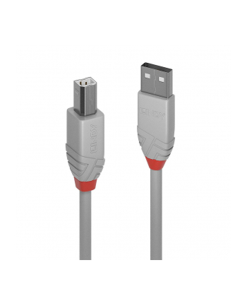 Lindy 36682 Kabel USB 2.0 A-B szary Anthra Line 1m (ly36682)