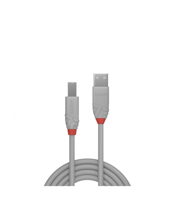 Lindy 36683 Kabel USB 2.0 A-B szary Anthra Line 2m (ly36683) główny