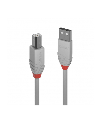 Lindy 36683 Kabel USB 2.0 A-B szary Anthra Line 2m (ly36683)