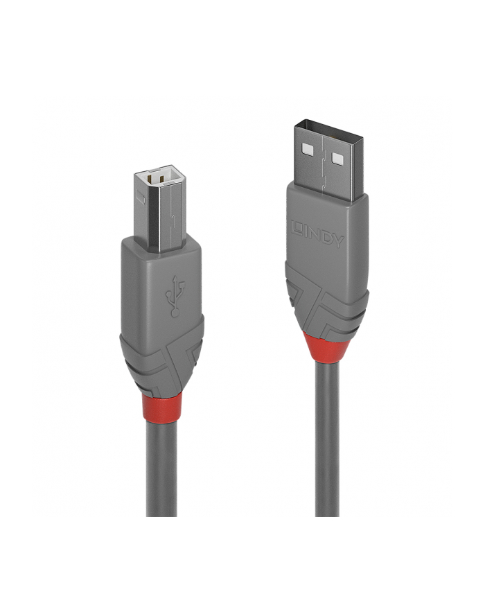 Lindy 36685 Kabel USB 2.0 A-B szary Anthra Line 5m (ly36685) główny