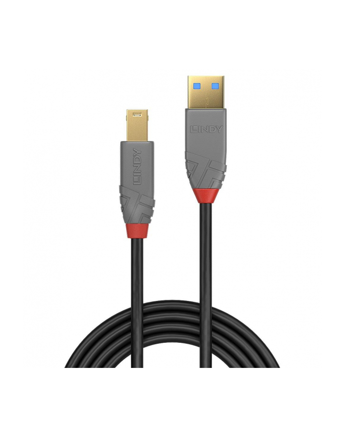 Lindy 36741 Kabel USB 3.0 typ A-B Anthra Line 1m (ly36741) główny